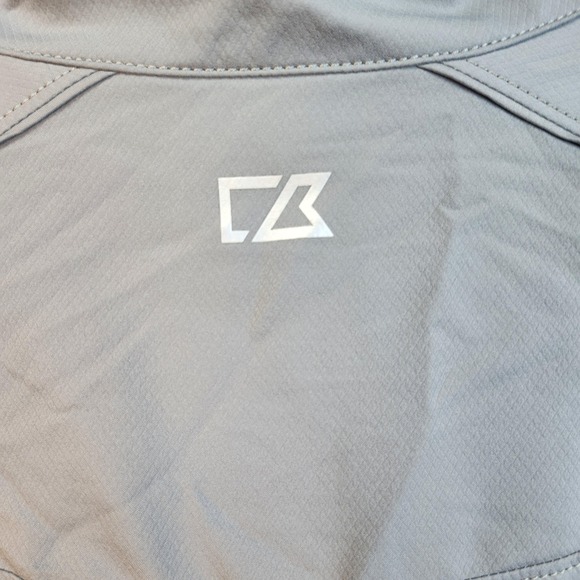 Cutter & Buck Jacket Mens XL Gray CB WeatherTec Windbreaker Full Zip Golf Lined - Picture 13 of 14